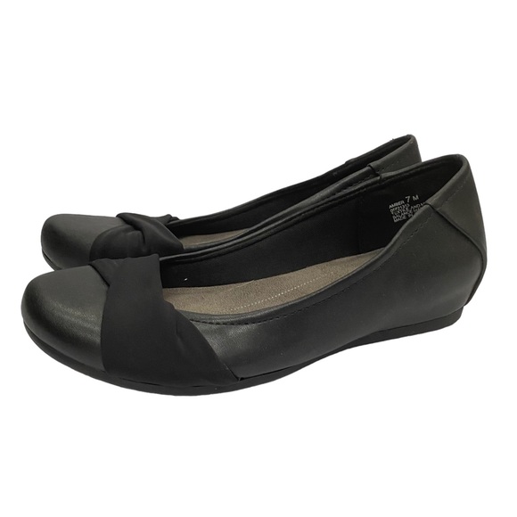 Wear Ever Shoes Wear Ever Black Hidden Wedge Flats Amber 7 M Euc